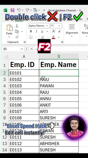Excel Speed Trick #excel #exceltips #exceltrick #jaiinfo