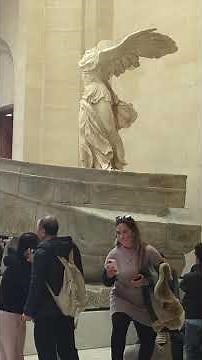"Nike" Winged Victory of Samothrace Sculpture at the Louvre Museum, Paris, France #sculpture #nike