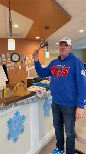 We've never seen a better video. Our lean, not mean, Dean machine is Cancer free! We couldn't have asked for a better holiday miracle than everyone's favorite mailman getting well again. ❤️🙏🏻🎄🫂📫📨 | Sweet Jenny's - Buffalo - NY