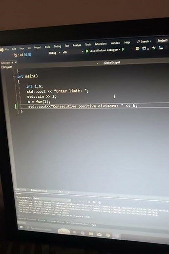 c++ | Euler project 'consecutive positive divisors' | CodeLearning