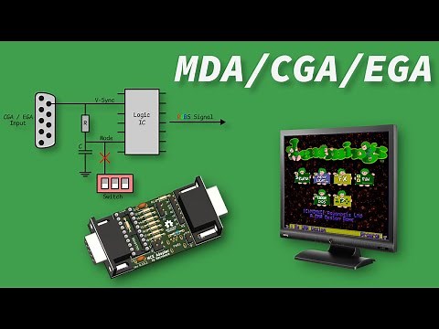 Updates of my MCE-Adapter (simpe MDA, CGA, EGA converter)