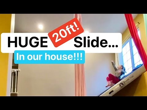 Building a 20ft SLIDE in my HOUSE! 😳 But will It work??😬