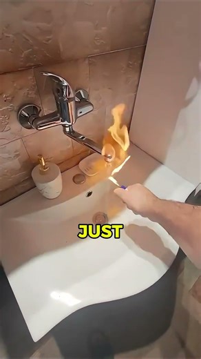 Why This Fire Water Is Coming From A Gas Tap (Burning Sink Fire Water Gas Tap Burning Sink)