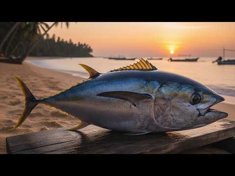 Whole Tuna Cutting Process (So Clean!)