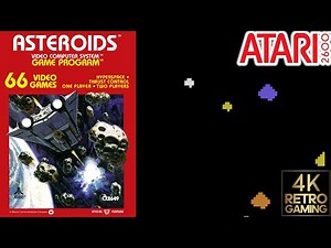 Asteroids Atari 2600 4k Gameplay