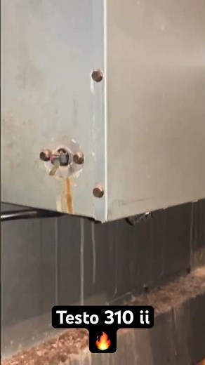 Performing combustion analysis with the Testo 310 ii #hvac #hvactechnician #construction #furnace