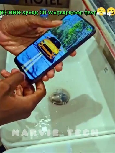 TECNO Spark 50 Water Test 😱💦 Survived or Destroyed? #Shorts #tech #samsung #iphone #apple #gadgets