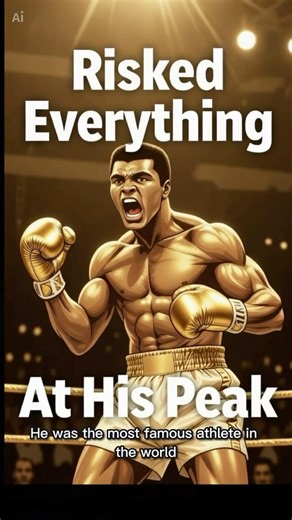 Muhammad Ali Risked Everything at His Peak #blackhistory #mohammadali #shorts