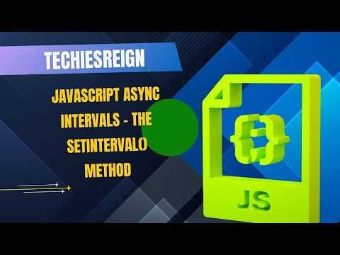 JavaScript Async Intervals - The SetInterval() Method