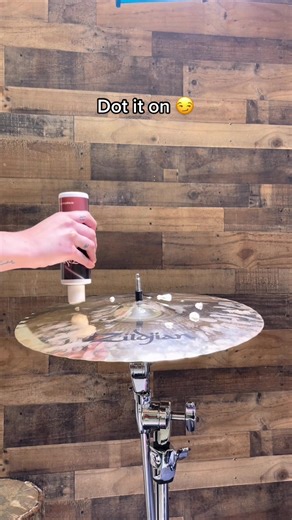 If you needed a reminder to clean your cymbals today… this is it 👀 #Zildjian #cymbals #drums #oddlysatisfying #howto #beforeandafter #cleaning