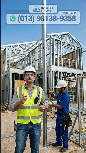 "Quer Obra Rápida? Steel Frame Pronto em Poucos Dias!" #construtora #steelframe #construcaoaseco