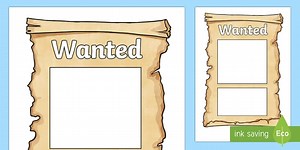 Wanted Poster Templates
