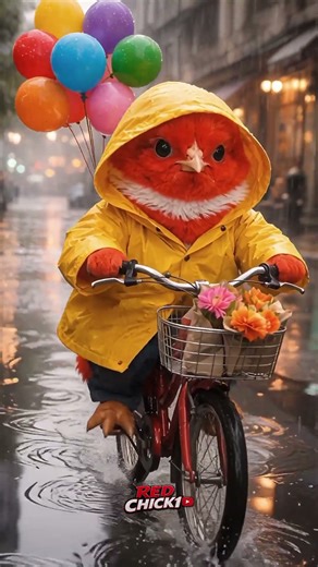 Small Wings Big Lesson 🐥 | A Red Chick’s Silent Sacrifice for His Sister 💔