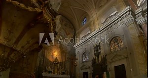 Altar of Baroque Catholic Church