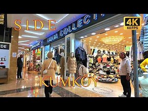 🇹🇷 SIDE NEW MALL KUMKOY & Mall of Side ⚜️ SHOPPING CENTER / REPLIKA MARKET TÜRKIYE #turkey 4K