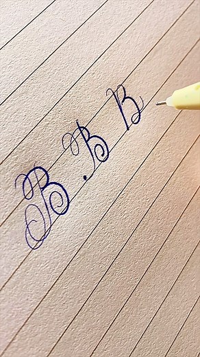 138K views · 8.3K reactions | Beautiful calligraphy by ball pen | How to write stylish capital B letter | #handwriting #calligraphy | Pradip000 | Facebook