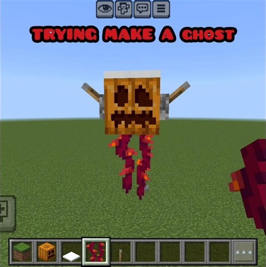 How to Make a Ghost in Minecraft! 👻 (Easy Tutorial)#minecraft #minecraftshorts #shorts