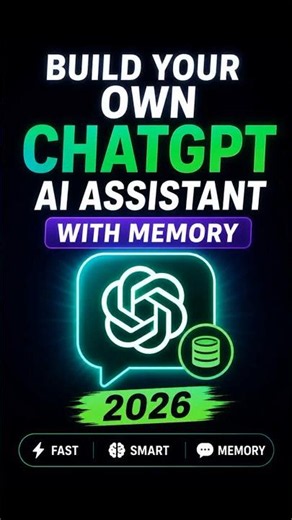 Build Your Own ChatGPT AI Assistant with Memory & Saved Chat History 2026 #shorts #aiassistant