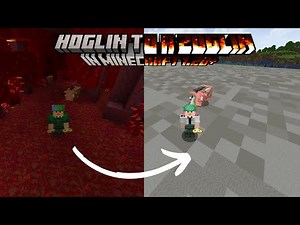 How to get a Hoglin to a Zoglin In Minecraft 1.20+