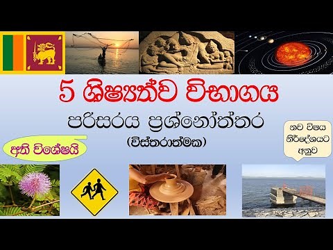 5 wasara shishshathwaya| 5 wasara parisaraya prashna| grade 5 parisaraya|grade 5 scholarship lessons