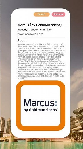 Marcus by Goldman Sachs | #Fintech companies you must know.