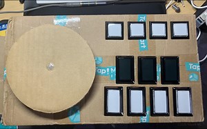 200 成本全纸板自制IIDX手台试玩