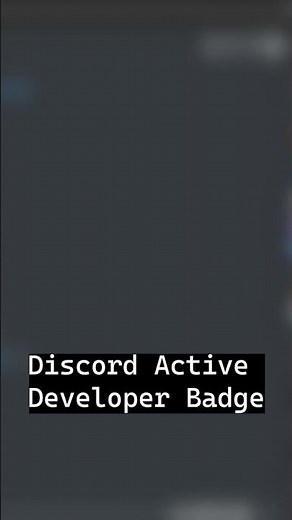 Discord Active Developer Badge