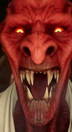 Terrifying Demon Emerges from Dark Hallway 😱 Horror Scene #CGI #Horror #Monster #Scary #Thriller