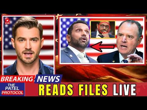 Schiff Reads Classified Epstein File in Open Hearing — Patel Freezes on Camera