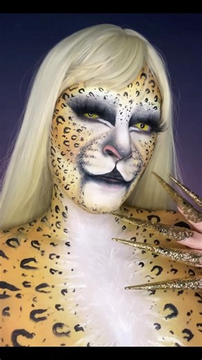 Tiger🐯 Makeup 😱💄#shorts #makeup #tiktok #trending #labubu #avatar #asmr #devil #halloween #eyes #bts