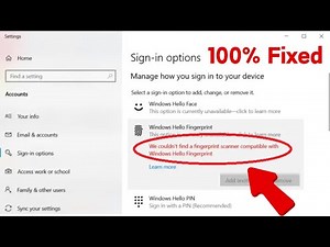 Fix: We couldn't find a fingerprint sensor compatible with Windows Hello Fingerprint Windows 11