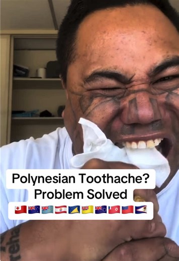 Polynesian Toothache? Problem Solved 🇹🇴🇳🇿🇹🇻🇵🇫🇹🇰🇳🇺🇨🇰🇼🇫🇼🇸🇦🇸 #tongan #samoan #maoritiktok #polytiktok🇦🇸🇼🇸🇹🇴🇫🇯 #americantrendstarter