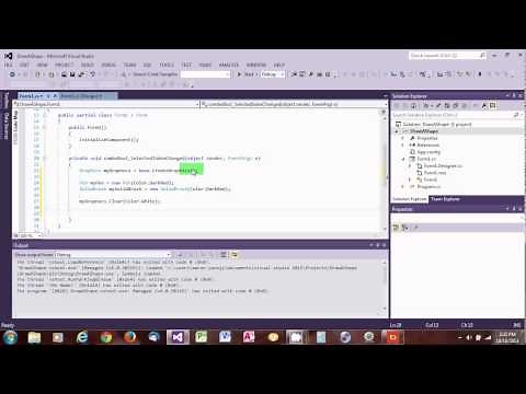 Create Drawing in Window Form using ComboBox .... Visual Basic 2012