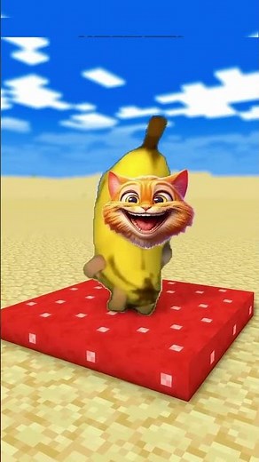 THE ULTIMATE BANANA CAT CHALLENGE 🍌🙀 #shorts #minecraft