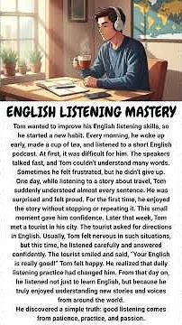 English Listening Mastery Story for Beginners | Easy English for Beginners | Short English Story