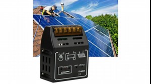 Solar Controller, BSV20A 20A 12V/24V Solar Panel Battery Regulator,Automatica Solar Energy System Over-/Over-Discharge