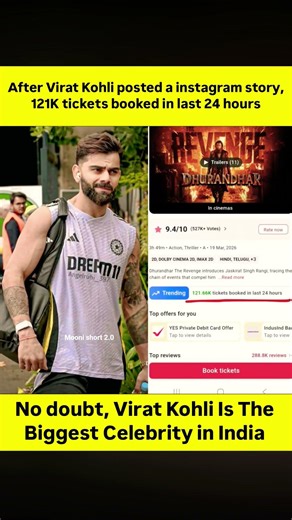 King Virat Kohli’s One Post = Box Office Explosion! 💥🎬