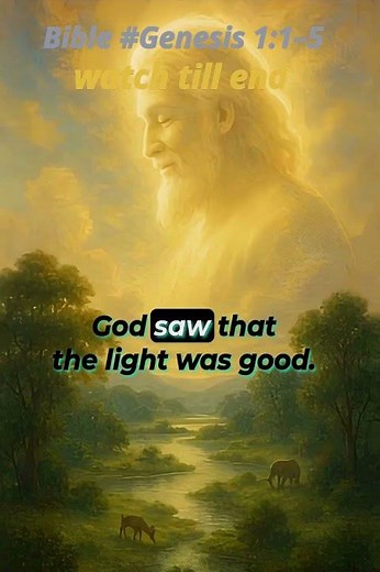 “Jesus Said: Let There Be Light 🌟 | Bible Day 1 Explained”