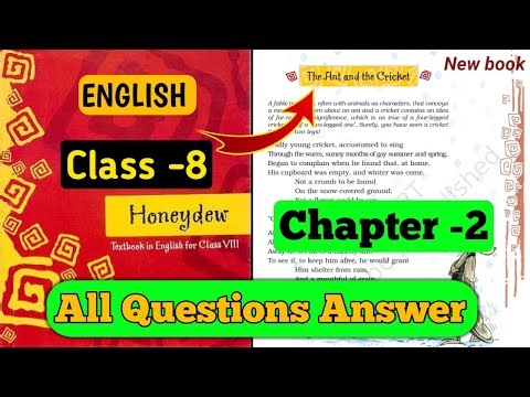Class 8 english chapter 2 question answer Bihar board| the ant and the cricket question answer ncert