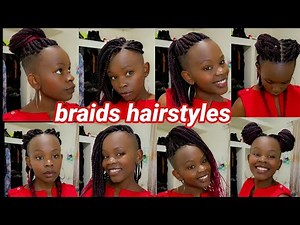 How to style box braids with shaved sides | undercut | ways of styling braids