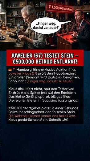 JUWELIER (67) TESTET STEIN — €500.000 BETRUG ENTLARVT!