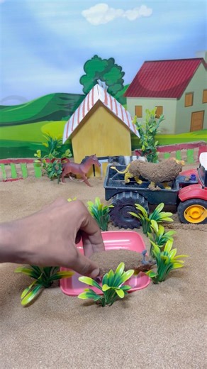 DIY project mini water pump for save animals 🌾#youtubeshorts #tractor #viral #waterpump #114