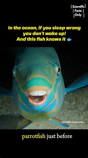 This Fish Builds an Invisibility Shield Before Sleeping 🤯🐟 #science #nature #ocean