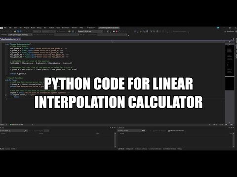 Python code for Linear interpolation calculator