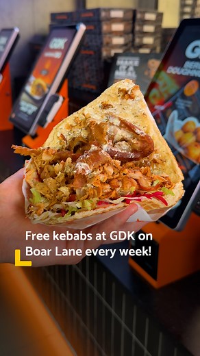 🚨 FREE FOOD KLAXON 🚨 Get a free GDK kebab in Leeds just for walking in on Wednesdays between 2 and 4pm! 🫨 German Doner Kebab on Boar Lane opened less than a month ago and is already turning heads… with kebab lovers flocking in for this giveaway. [AD] Turn up between 2-4pm on any Wednesday in November and you get one of their signature OG or OV kebabs on the house! The perfect way to get through that hump day slump 😉 This is GDK’s third store in Leeds, they’re also over in Kirkstall and at th
