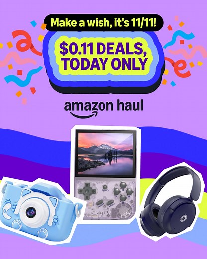 8.3M views · 1.7K reactions | Celebrate 11/11 with $0.11 Deals on Amazon Haul. Yes, you read that right — 11 cents! | Amazon.com | Facebook