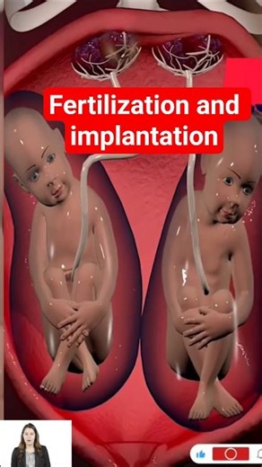 Safest Type of Twin Pregnancy | Early Embryo Split After Fertilization 3D Animation 👶🧬#shortsviral