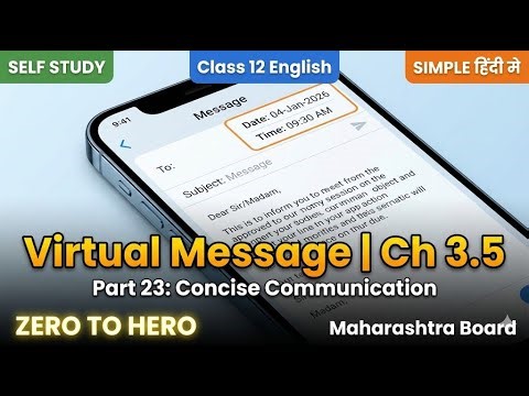 Drafting a Virtual Message – The Art of Concise Communication Message part 23 English