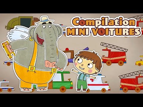 Compilation: Les petites voitures avec Prabou et Niko. Dessin animé pour enfants.