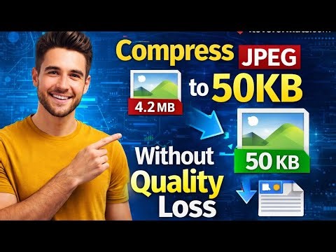 compress jpeg to 50kb without quality Lossing using iloveformats 